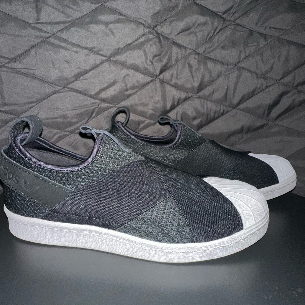 Adidas Superstar Slip On Shoes - White and Black - Picture 4 of 7